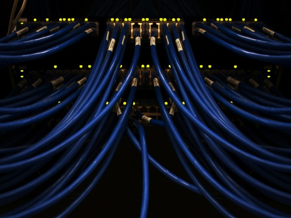 IT tech wires abstract